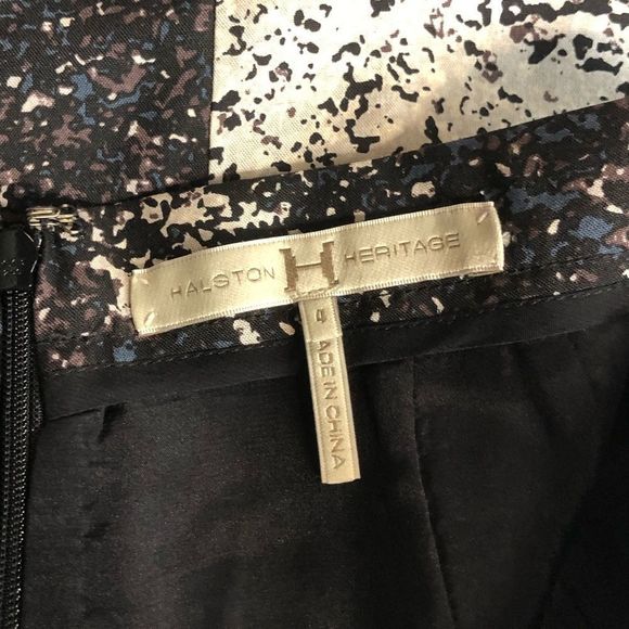 Halston Heritage Splatter Mini Skirt with Pockets - Picture 9 of 13